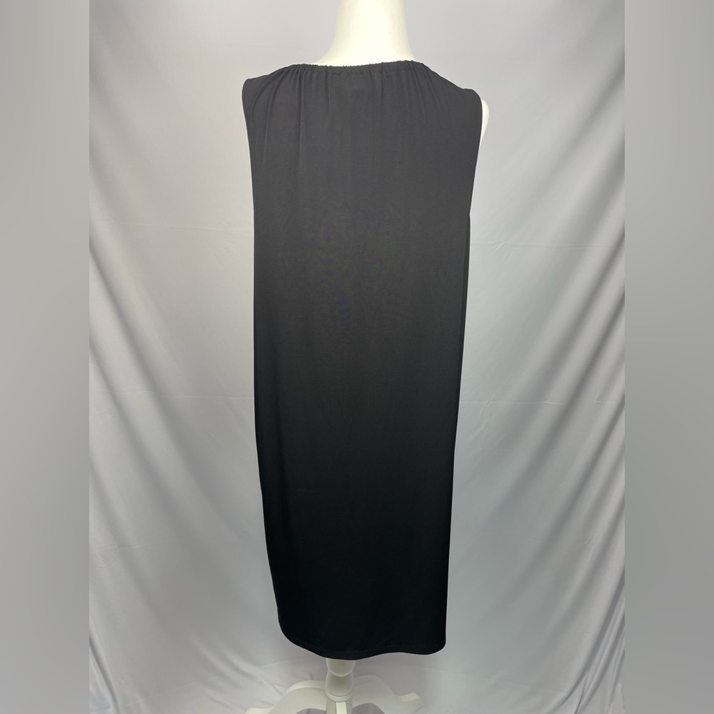 MICHAEL Michael Kors black sleeveless tassel front tie dress women’s M Michael - Picture 3 of 10